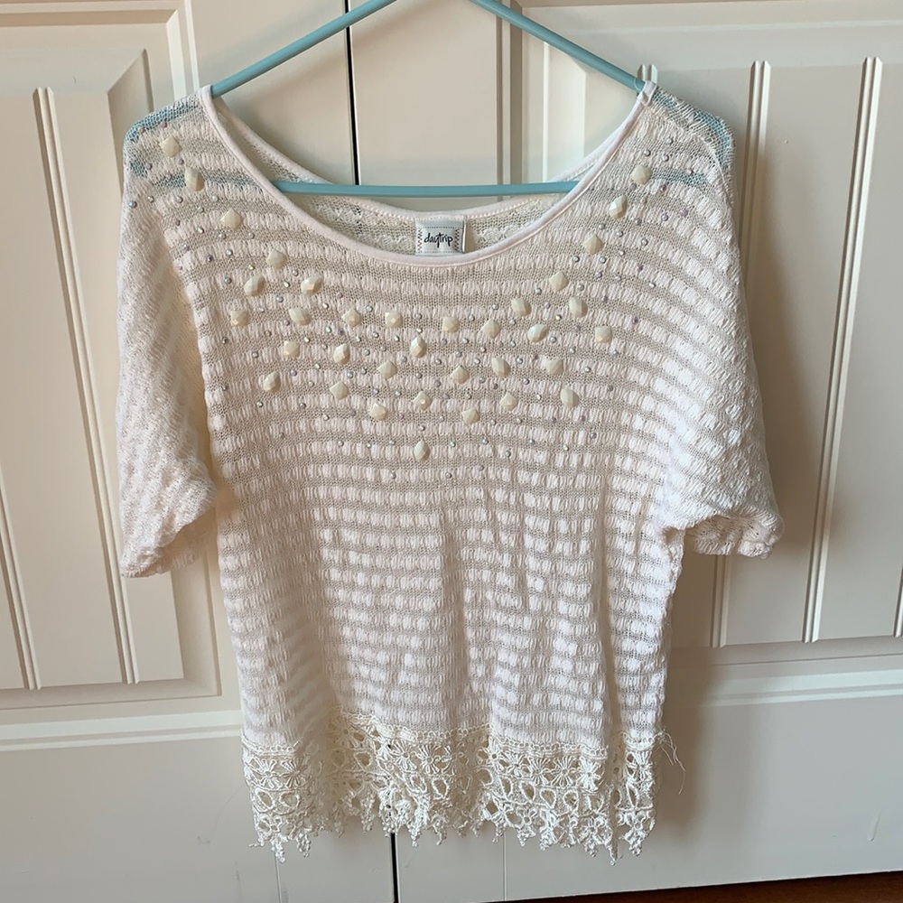 Day trip lightweight semi sheer sweater